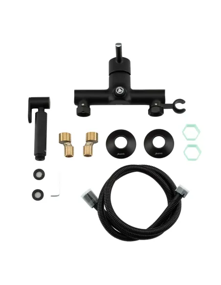 Набор для гигиенического душа со смесителем Gappo G2003-6, черный