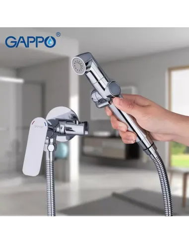 Набор для гигиенического душа со смесителем Gappo G7248-1, хром