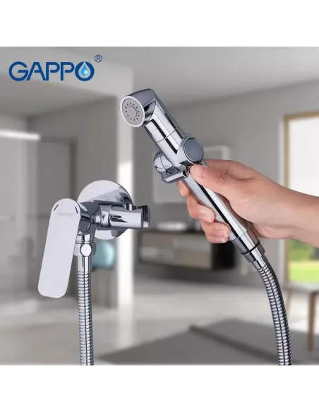 Набор для гигиенического душа со смесителем Gappo G7248-1, хром
