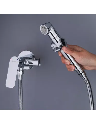 Набор для гигиенического душа со смесителем Gappo G7248-1, хром