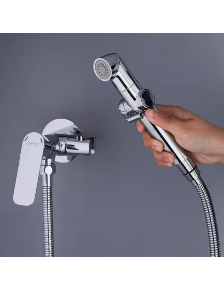 Набор для гигиенического душа со смесителем Gappo G7248-1, хром