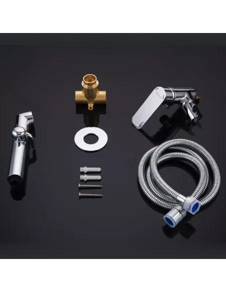 Набор для гигиенического душа со смесителем Gappo G7248-1, хром