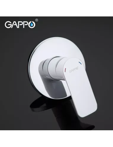 Набор для гигиенического душа со смесителем Gappo G7248, белый хром