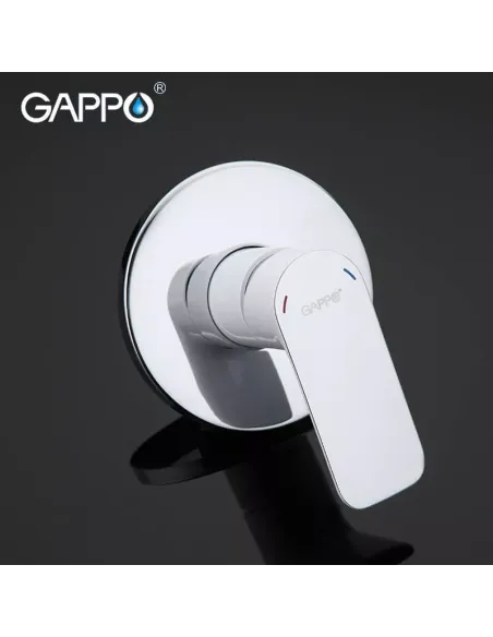 Набор для гигиенического душа со смесителем Gappo G7248, белый хром