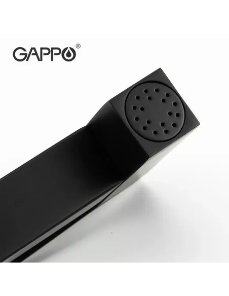 Набір для гігієнічного душу із змішувачем Gappo G7207-6, чорний