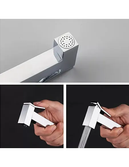 Набор для гигиенического душа со смесителем Gappo G7217-8, белый