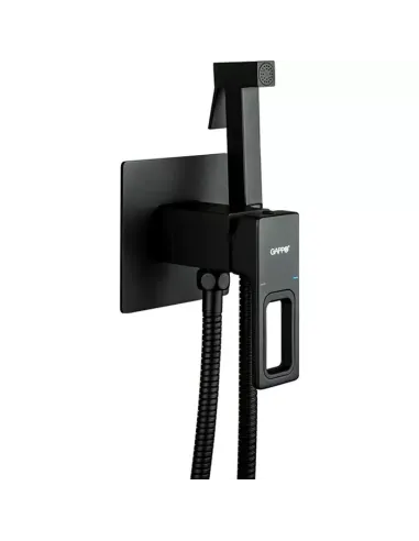 Набор для гигиенического душа со смесителем Gappo G7217-6, черный