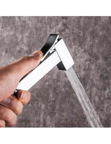 Набор для гигиенического душа со смесителем Gappo G2007-8, белый хром