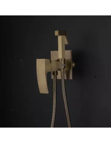 Набір для гігієнічного душу із змішувачем Gappo G7207-4, бронза