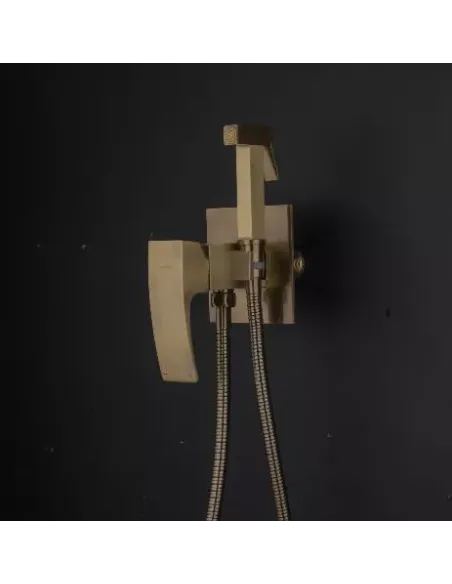 Набір для гігієнічного душу із змішувачем Gappo G7207-4, бронза