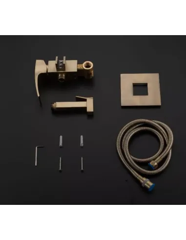 Набір для гігієнічного душу із змішувачем Gappo G7207-4, бронза