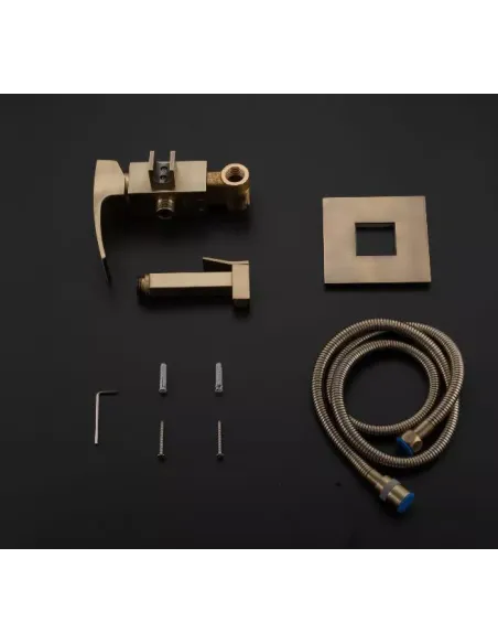 Набір для гігієнічного душу із змішувачем Gappo G7207-4, бронза