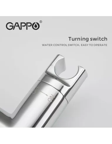 Набір для гігієнічного душу із змішувачем Gappo G7290, з термостатом та гачком
