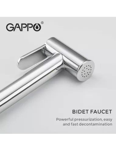 Набір для гігієнічного душу із змішувачем Gappo G7290, з термостатом та гачком