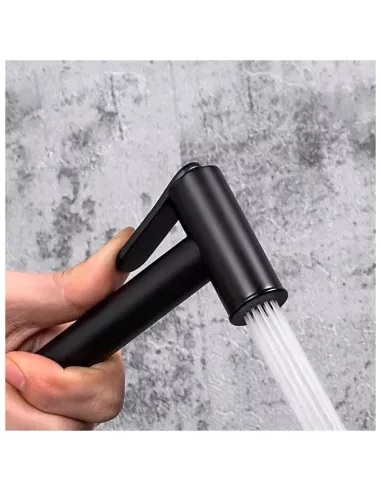 Набір для гігієнічного душу із змішувачем Gappo G7288-6, з гачком, чорний