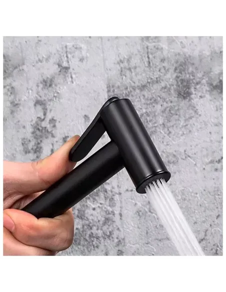 Набір для гігієнічного душу із змішувачем Gappo G7288-6, з гачком, чорний