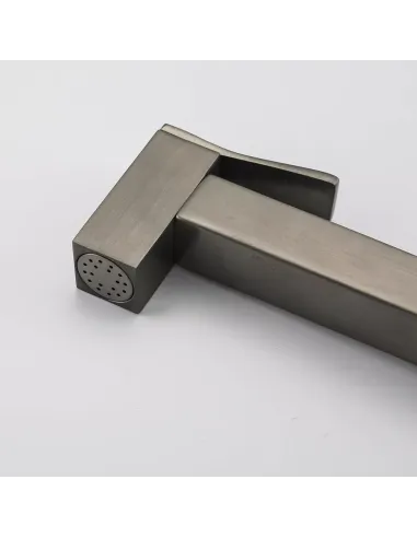 Набор для гигиенического душа со смесителем Gappo G7217-9, оружейная сталь