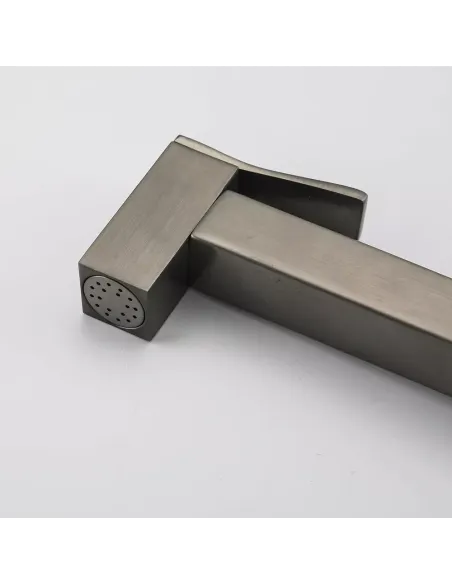 Набор для гигиенического душа со смесителем Gappo G7217-9, оружейная сталь