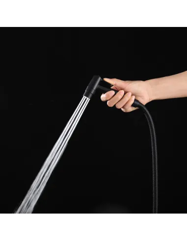 Набор для гигиенического душа со смесителем Gappo G7206-6, латунь, черный