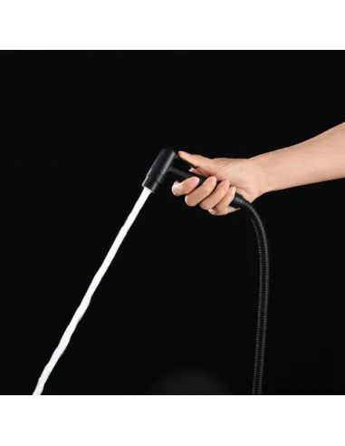 Набор для гигиенического душа со смесителем Gappo G7206-6, латунь, черный