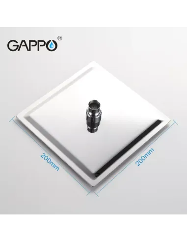 Лійка тропічний душ Gappo G28, 200 x 200 мм, квадратна