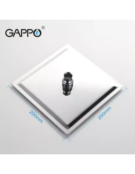 Лійка тропічний душ Gappo G28, 200 x 200 мм, квадратна