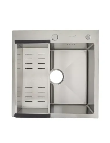 Мойка кухонная квадратная Gappo GS5050 из нержавеющей стали, 500 x 500 x 215 мм