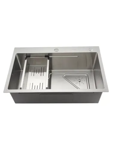 Мойка для кухни прямоугольная Gappo GS7246 из нержавеющей стали, 720 x 460 x 215 мм