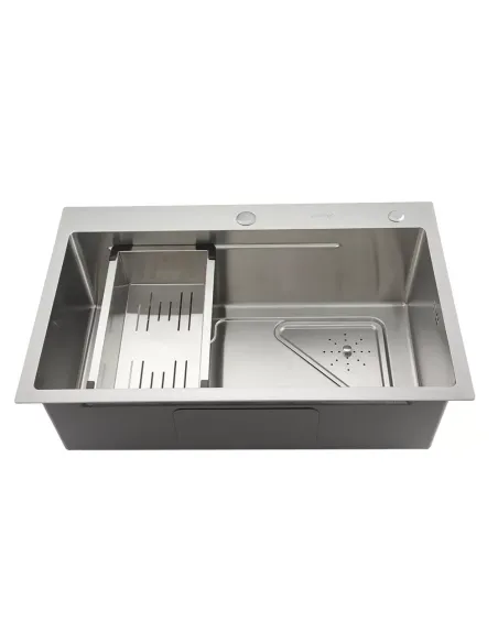 Мойка для кухни прямоугольная Gappo GS7246 из нержавеющей стали, 720 x 460 x 215 мм