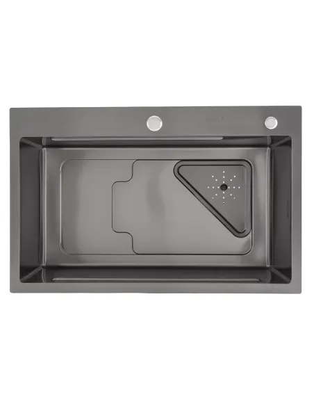 Мойка для кухни прямоугольная Gappo GS7246-6 из нержавеющей стали, 720 x 460 x 215 мм, покрытие Pvd