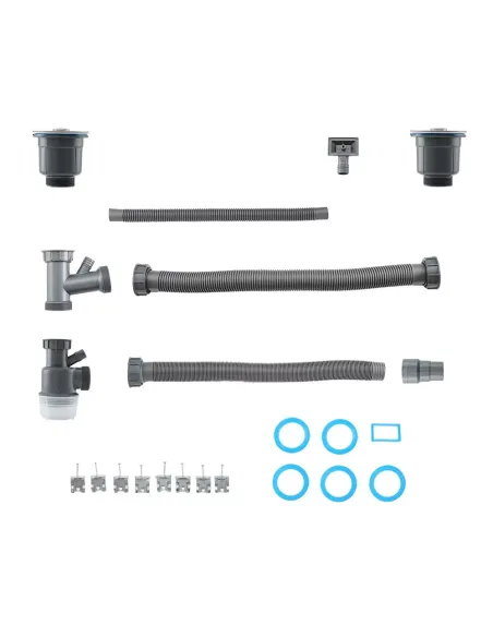 Мойка для кухни прямоугольная Gappo GS8350-6 3,0/0,8 мм из нержавеющей стали, с двумя чашами, покрытие Pvd