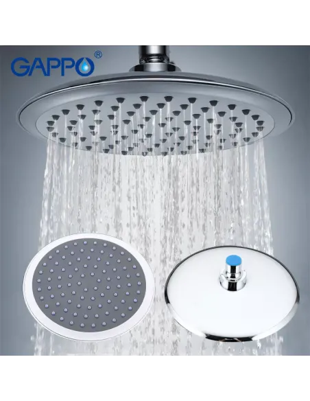 Лійка тропічний душ Gappo G14, 200 мм, кругла