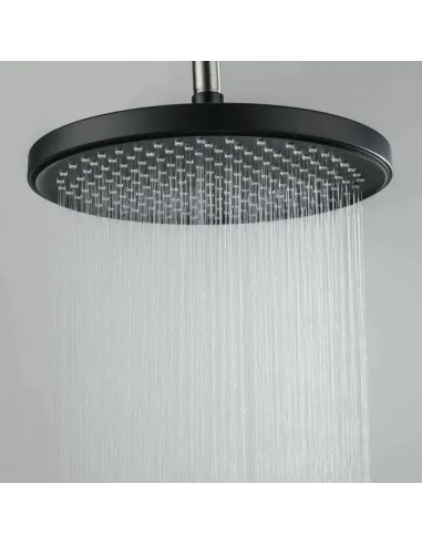 Лійка тропічний душ Gappo G004-26, 260 мм, кругла, чорна