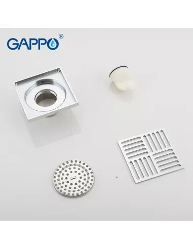 Канализационный трап Gappo G81051, латунь, хром
