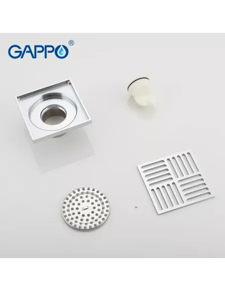 Канализационный трап Gappo G81051, латунь, хром