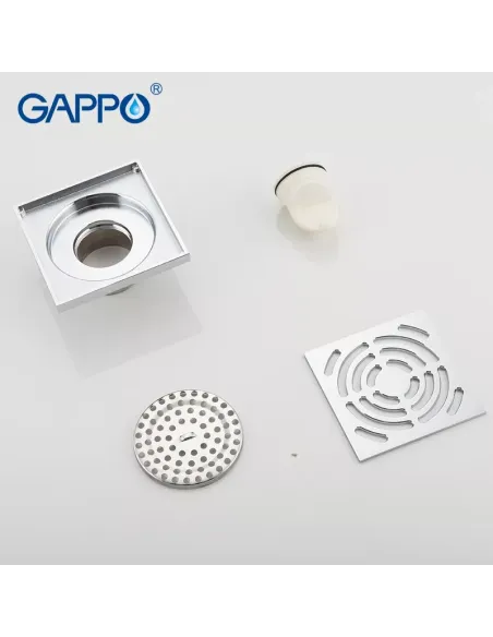 Каналізаційний трап Gappo G81052, латунь, хром