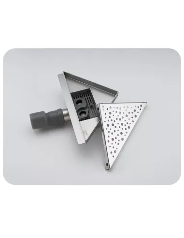 Душевой трап Gappo G82020-1, 200 х 200 мм, нержавеющая сталь, угловой