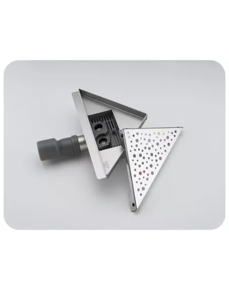 Душевой трап Gappo G82020-1, 200 х 200 мм, нержавеющая сталь, угловой
