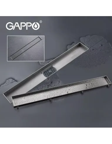Душевой лоток Gappo G88007-4, 70 х 800 мм, нержавеющая сталь, под плитку