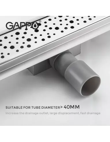 Душевой трап Gappo G85007-2, 70 х 500 мм, нержавеющая сталь