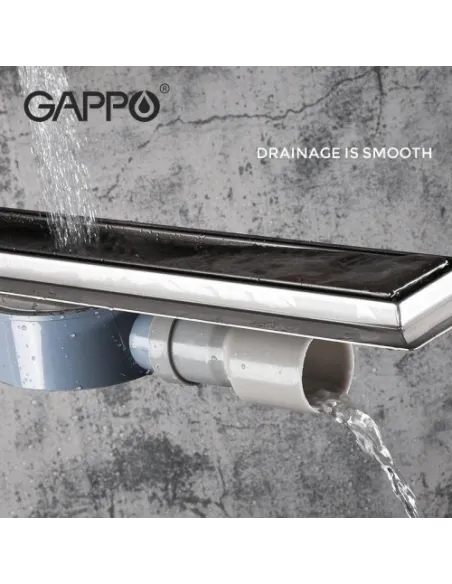 Душевой трап Gappo G810007-4, 70 х 1000 мм, нержавеющая сталь