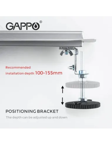 Душевой трап Gappo G810007-4, 70 х 1000 мм, нержавеющая сталь