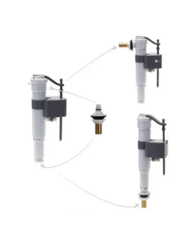 Запірна арматура на унітаз Gappo G1892.03, збоку