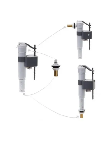 Запірна арматура на унітаз Gappo G1892.03, збоку