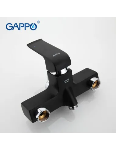 Смеситель для ванны Gappo G2250, черный, с душевым набором