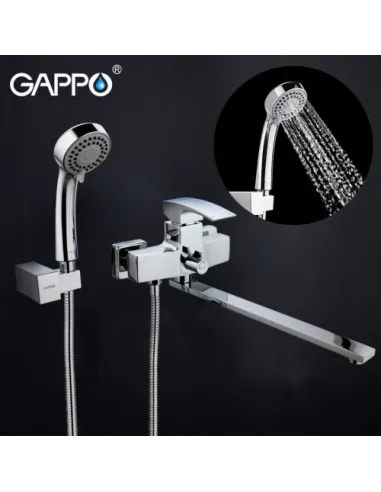 Змішувач для ванни Gappo G2207, хром, з душовим набором