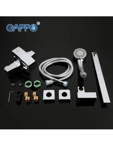 Змішувач для ванни Gappo G2207, хром, з душовим набором