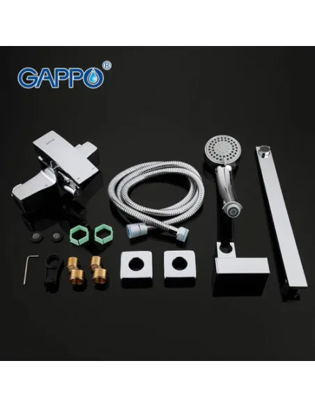 Змішувач для ванни Gappo G2207, хром, з душовим набором