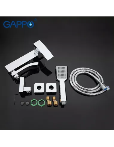 Змішувач для ванни Gappo G3207, хром, з душовим набором