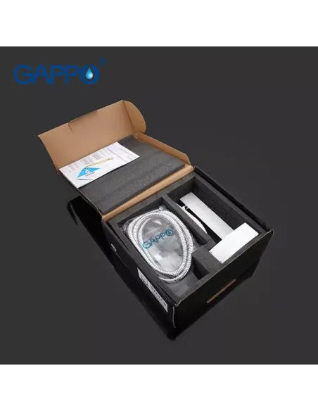 Змішувач для ванни Gappo G3207-8, білий, з душовим набором